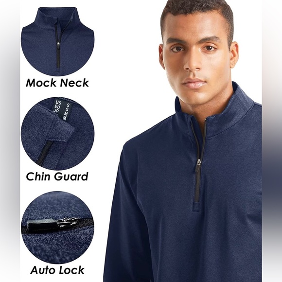 MIER MEN BLUE SWEATER, SMALL - Picture 3 of 14